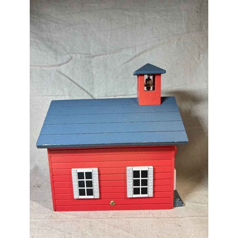 Vintage Berkeley Designs Wooden School School Days Music Box
